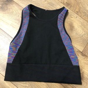 Lululemon “love revealed” sports bra size 10 black/rainbow